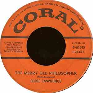 Eddie Lawrence - The Merry Old Philosopher