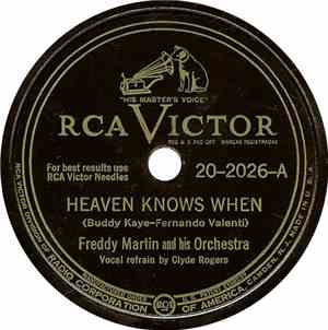 Freddy Martin And His Orchestra - Heaven Knows When / Managua, Nicaragua