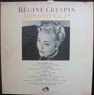 Régine Crespin, Orchestre Du Théâtre National De L'Opéra, Paris , Direction ...