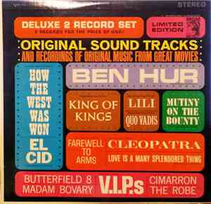 Various - Original Sound Tracks And Recordings Of Original Music From Great ...