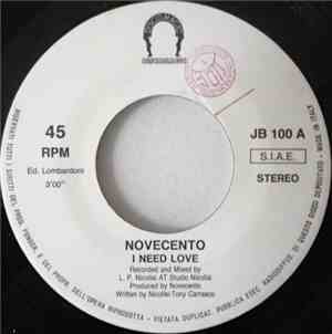 Novecento / Tony Carrasco - I Need Love / N.R.G. (Part 1 & 2)
