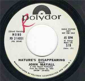 John Mayall - Nature's Disappearing