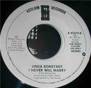 Linda Ronstadt - I Never Will Marry
