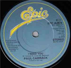 Paul Carrack - I Need You
