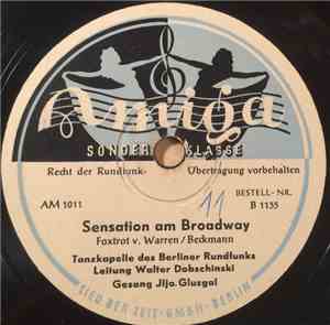 Tanzkapelle Des Berliner Rundfunks, Walter Dobschinski - Tampico / Sensatio ...