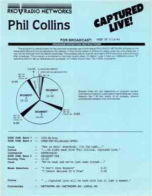 Phil Collins - Captured Live! Hosted & Unhosted CL 1684 A-D