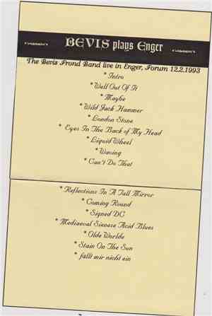 The Bevis Frond - Live In Enger, Forum, 12.2.1993