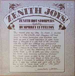 The Zenith Hot Stompers Featuring Humphrey Lyttelton - Zenith Joys