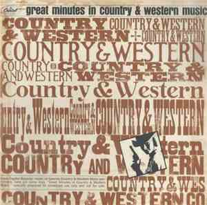 Various - Greatest Minutes In Country & Western Music