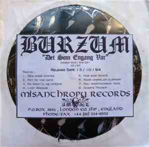 Burzum - Det Som Engang Var