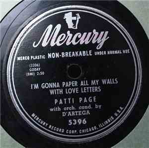 Patti Page - I Don't Care If The Sun Don't Shine / I'm Gonna Paper All My Walls With Love Letters