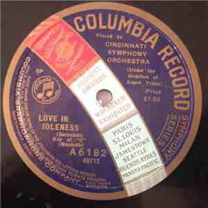 Cincinnati Symphony Orchestra Under The Direction Of Eugene Ysaye - Love In ...
