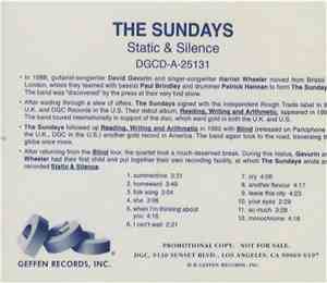 The Sundays - Static & Silence