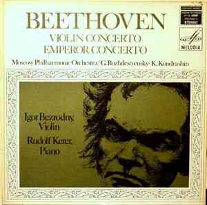 Beethoven, Igor Bezrodny, Rudolf Kerer, Kiril Kondrashin, Gennadi Rozhdestv ...