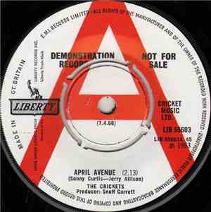 The Crickets  - April Avenue / Don't Say You Love Me