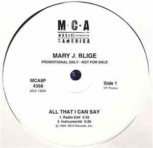 Mary J. Blige - All That I Can Say