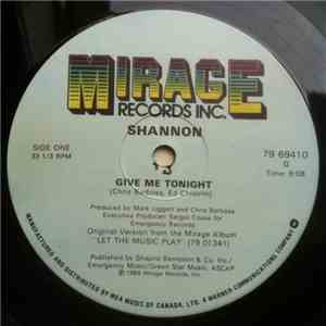 Shannon - Give Me Tonight