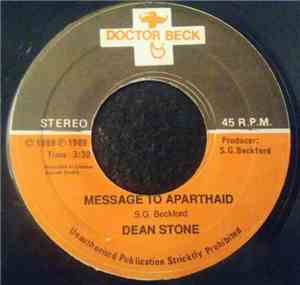 Dean Stone  - Message To Aparthaid