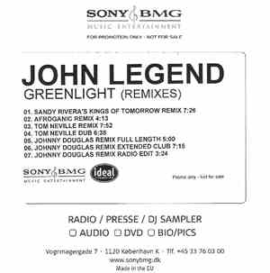 John Legend - Greenlight (Remixes)
