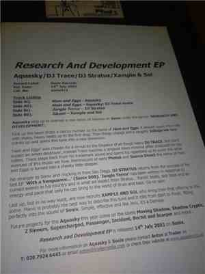 Various - Research & Development Part 1