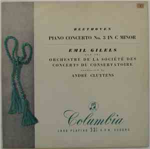 Beethoven, Emile Guillels, Orchestre De La Société Des Concerts Du Conserva ...