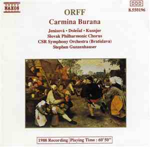 Orff, Jenisová • Doležal • Kusnjer, Slovak Philharmonic Chorus, CSR Symphon ...