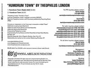 Theophilus London - Humdrum Town