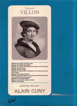 Alain Cuny - François Villon - Poètes Immortels