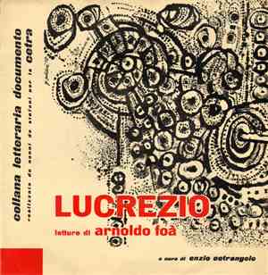 Arnoldo Foà - Lucrezio Letture Di Arnoldo Foà