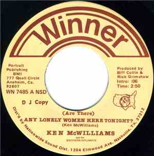 Ken McWilliams And The Southern Diplomats - (Are There) Any Lonely Women He ...