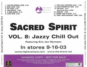 Sacred Spirit Featuring Eric Jan Harmsen - Vol. 8: Jazzy Chill Out