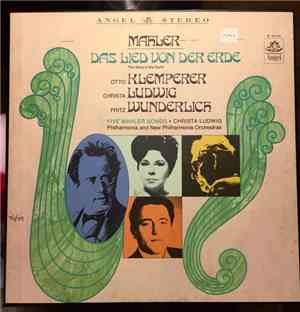Mahler, Philharmonia Orchestra, Otto Klemperer, Christa Ludwig, Fritz Wunde ...