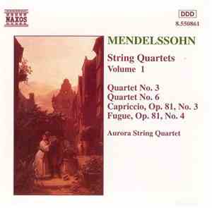 Mendelssohn - Aurora String Quartet - String Quartets Vol. 1