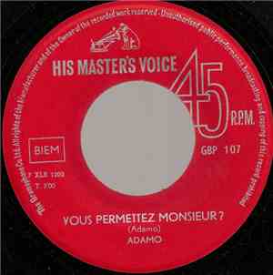 Adamo - Vous Permettez Monsieur ? / Dans Le Vert De Ses Yeux