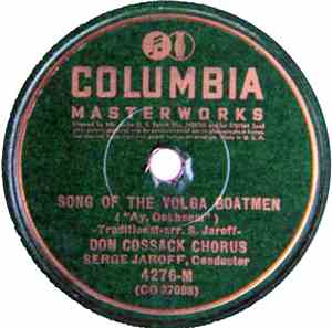 Don Cossack Chorus - Song Of The Volga Boatmen / The Lord's Prayer