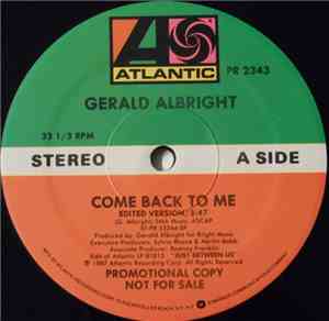 Gerald Albright - Come Back To Me