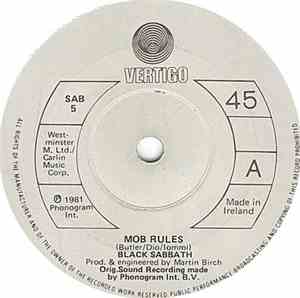 Black Sabbath - Mob Rules