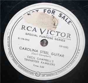 Cecil Campbell's Tennessee Ramblers - Carolina Steel Guitar / No Wedding Be ...