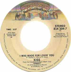 Kiss - I Was Made For Lovin' You / Rock And Roll All Nite
