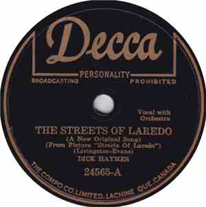 Dick Haymes - The Streets Of Laredo / Comme Ci, Comme Ca
