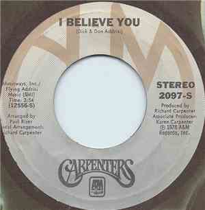 Carpenters - I Believe You