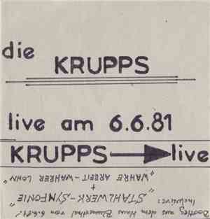 Krupps - Live Am 06.06.81