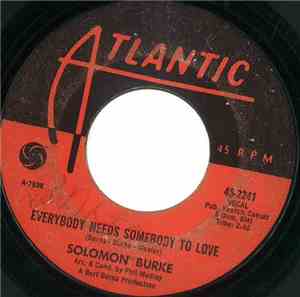 Solomon Burke - Everybody Needs Somebody To Love / Looking For My Baby