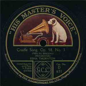 Edna Thornton - Cradle Song, Op. 58, No. 3 / Rory Darlin'