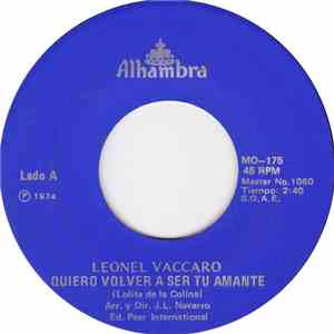 Leonel Vaccaro - Quiero Volver A Ser Tu Amante