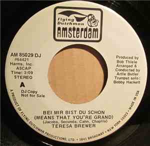 Teresa Brewer, Teresa Brewer With Oily Rags - Bei Mir Bist Du Schon (Means  ...