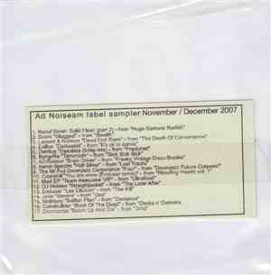 Various - Ad Noiseam Label Sampler November / December 2007
