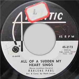 Darlene Paul - All Of A Sudden My Heart Sings / Shimmy