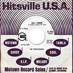 The Temptations - All I Need