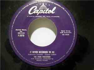 The Four Freshmen - It Never occured To Me / Malaya